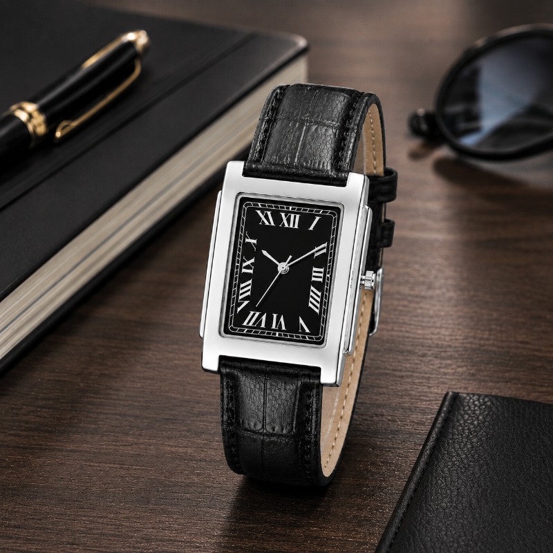Business Men Analog Quartz Wat - đánh giá và giá Leather Watch Band Men