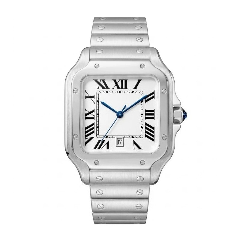 New Luxury Men's Quartz Watch  - đánh giá và giá Cartier Watch Santos
