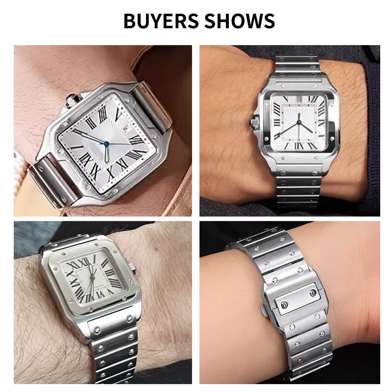 23mm High-Quality Stainless St - đánh giá và giá Cartier Watch Santos
