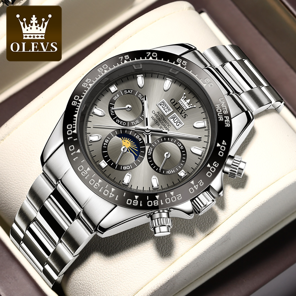 OLEVS Cao Cấp Đồng Hồ Nam Chro - đánh giá và giá Omega Watch Seamaster