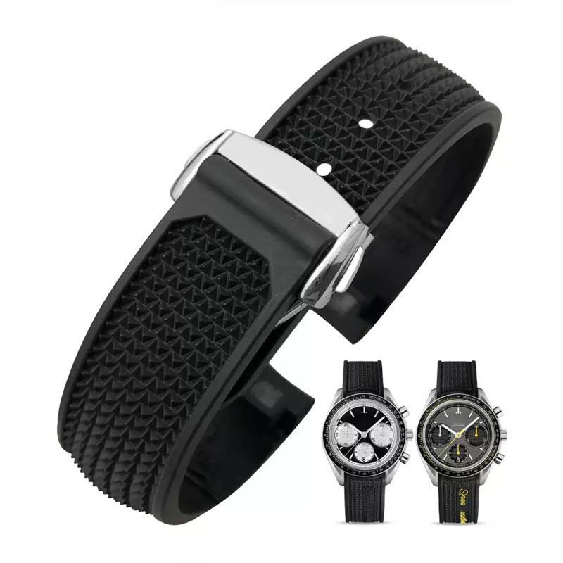Rubber Watchband For Omega Spe - đánh giá và giá Omega Watch Speedmaster