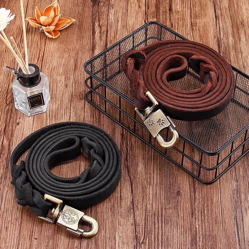 Genuine Leather Dog Leash - To - đánh giá và giá Leather Strap Quick Release