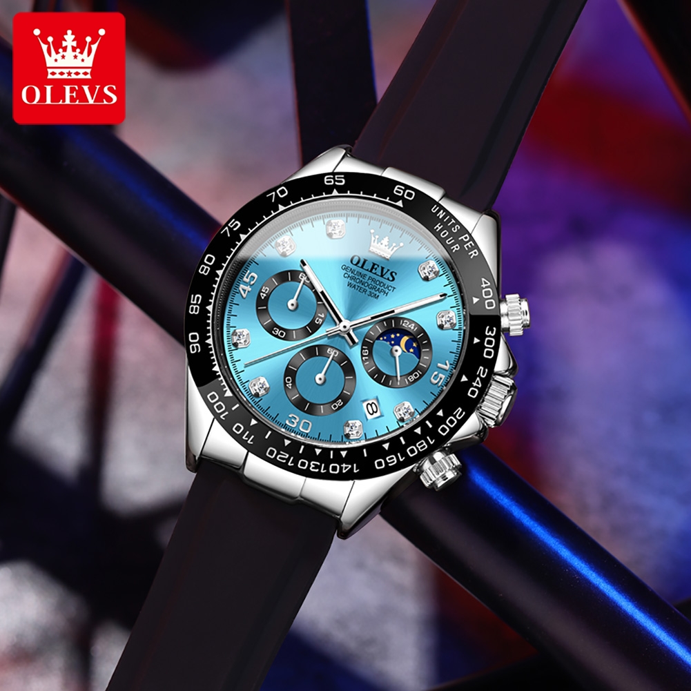 OLEVS 2875 Men's Watch Origina - đánh giá và giá Leather Watch Band Men