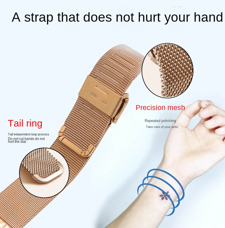 Milanese Mesh Strap For Casio  - đánh giá và giá Mesh Strap Metal